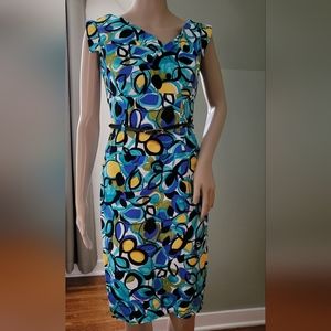 Adriana Papell midi sleeveless dress, size 4